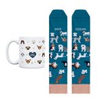 UO Kit Taza + Calcetines talla 36-41 Amor Perruno