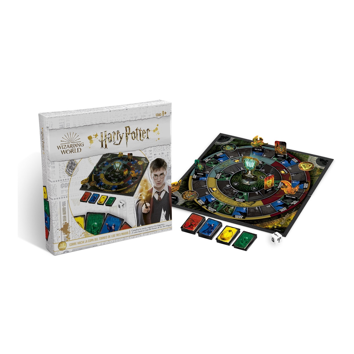 Fournier - Juego De Mesa Harry Potter Triwizards Corre Hacia La Copa Del Torneo De Los 3 Magos Wizarding World