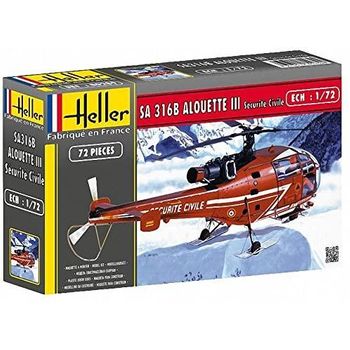 Heller 80289 - Maqueta Alouette Iii Seguridad Civil. Escala 1/72