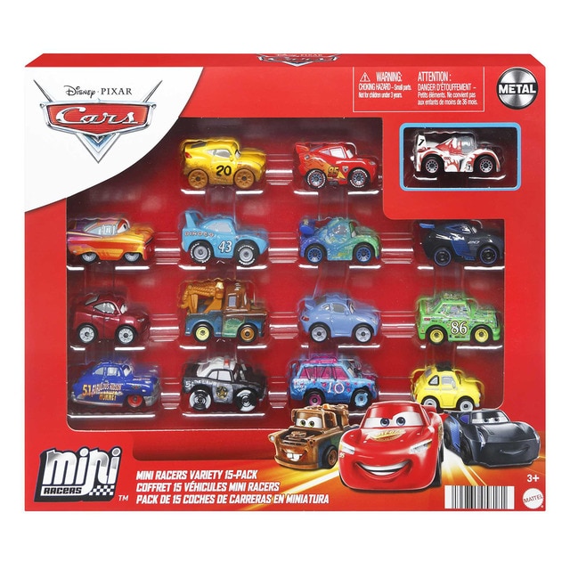 Mattel - Pack 15 vehículos mini cars Disney Pixar Cars Mattel.