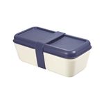 Recipiente para alimentos rectangular Milan 0,75L tapa azul marino