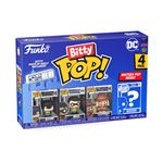 Set 4 figuras Funko Bitty Pop DC Batman + Robin + Scarecrow + Figura Sorpresa 2cm