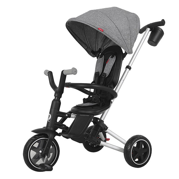 Triciclo QPlay Nova plegable Gris