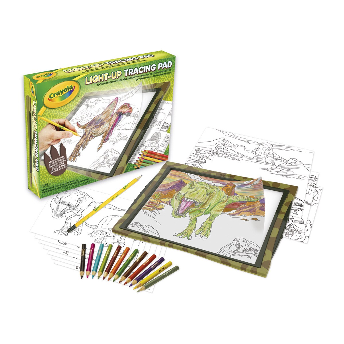 Crayola - Pizarra Luminosa Maxi Dinosaurios