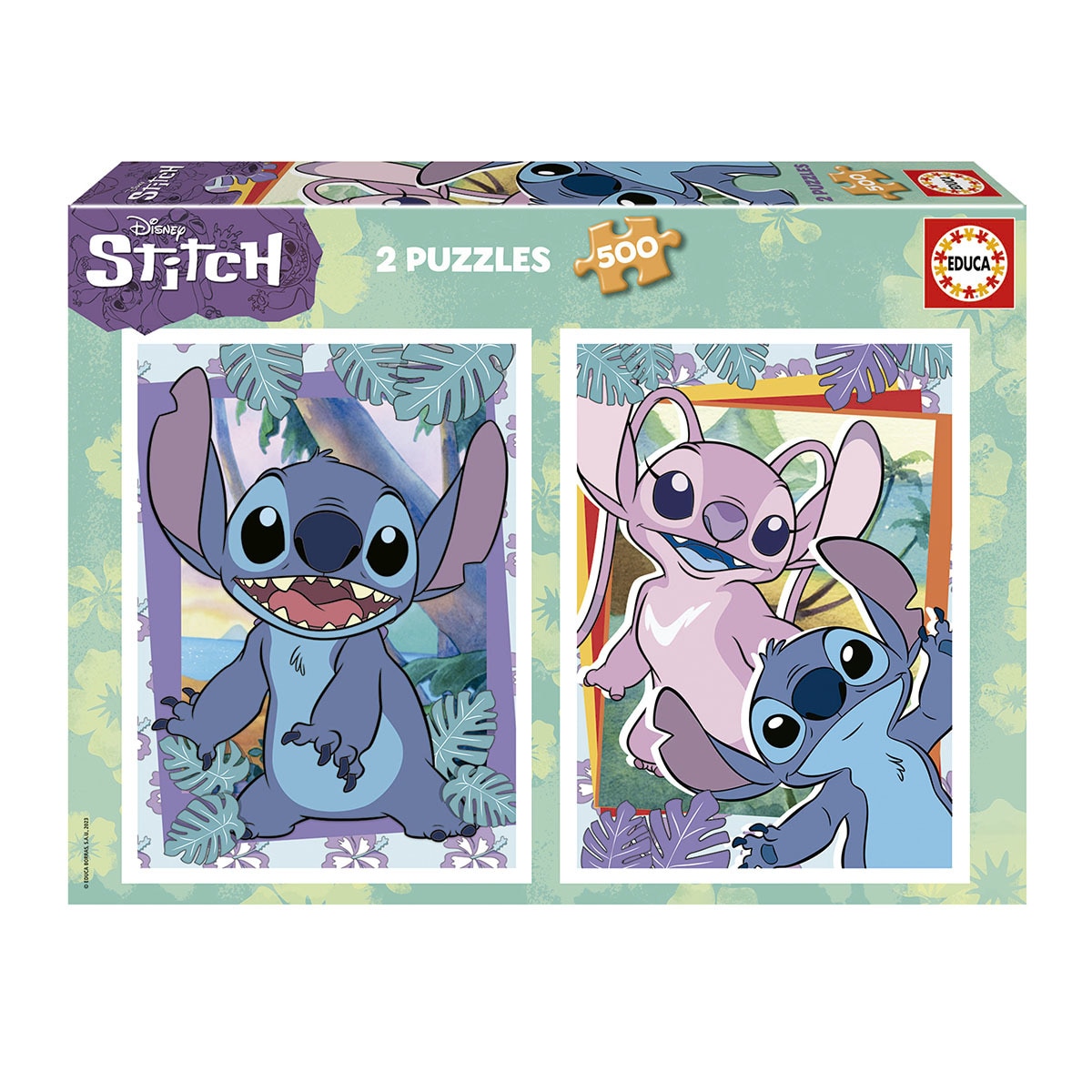 Educa Borrás - Puzzle 2X500 Piezas Stitch Educa Borrás.