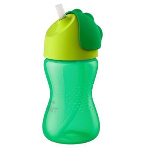 Philips Avent - Vaso verde con pajita 300 ml +12 meses