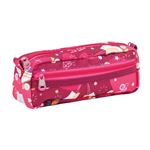 Portatodo rectangular 2 cremalleras  Roller, rosa