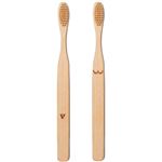 Set cepillos de dientes Kikkerland travieso madera natural