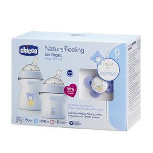 Chicco - Set regalo color azul NaturalFeeling