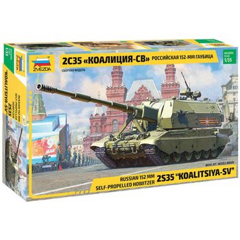 Zvezda 3677 - Maqueta Tanque Ruso 2s35 "koalitsiya-sv" 152 Mm. Escala 1/35