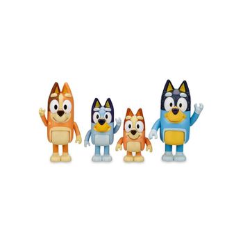 Figura Bluey 6 Cm Pack 4 Figuras 2 Mod. Sdos. (famosa - Bly01000)