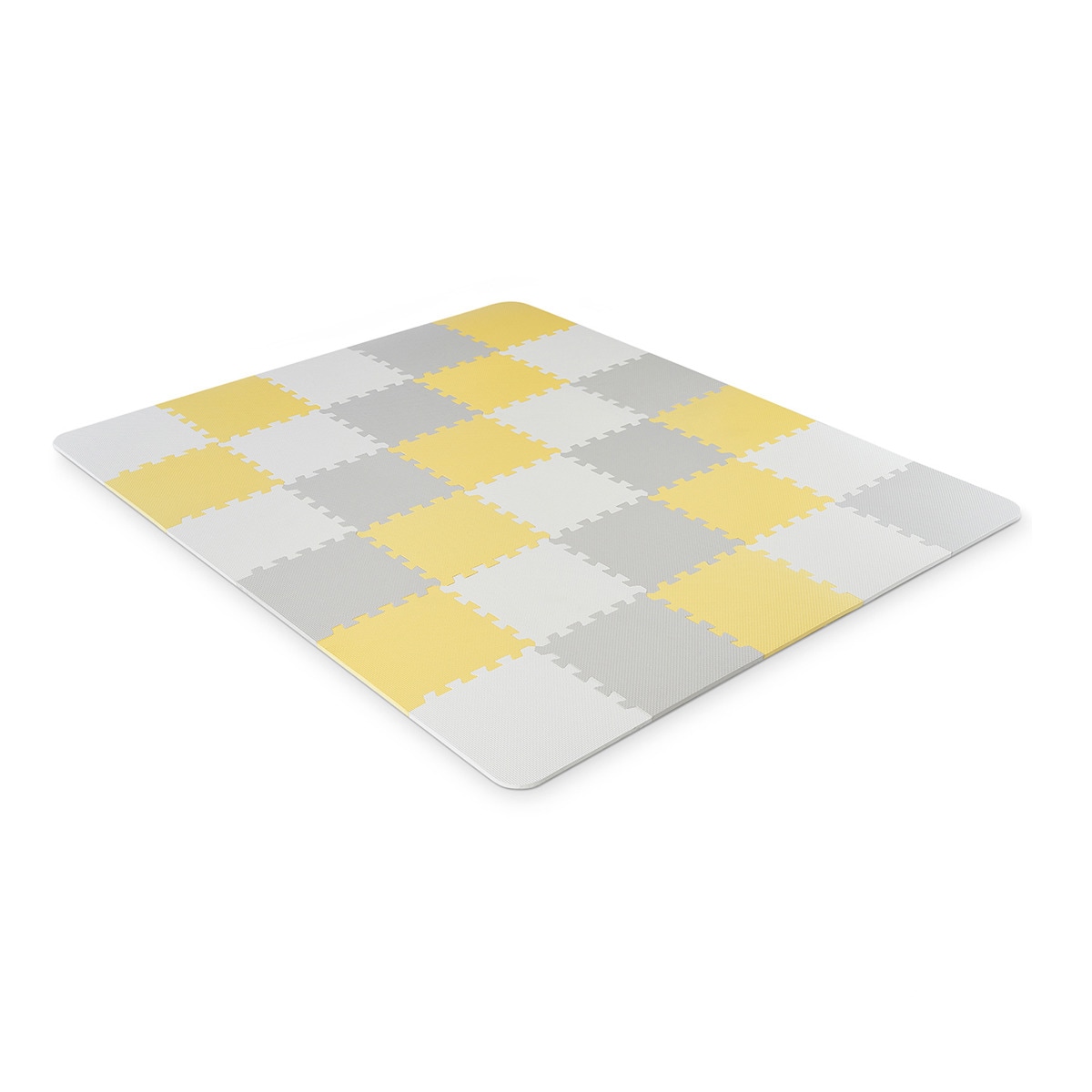 Kinderkraft - Alfombra de juego infantil Kinderkraft Puzzle Foam amarillo.