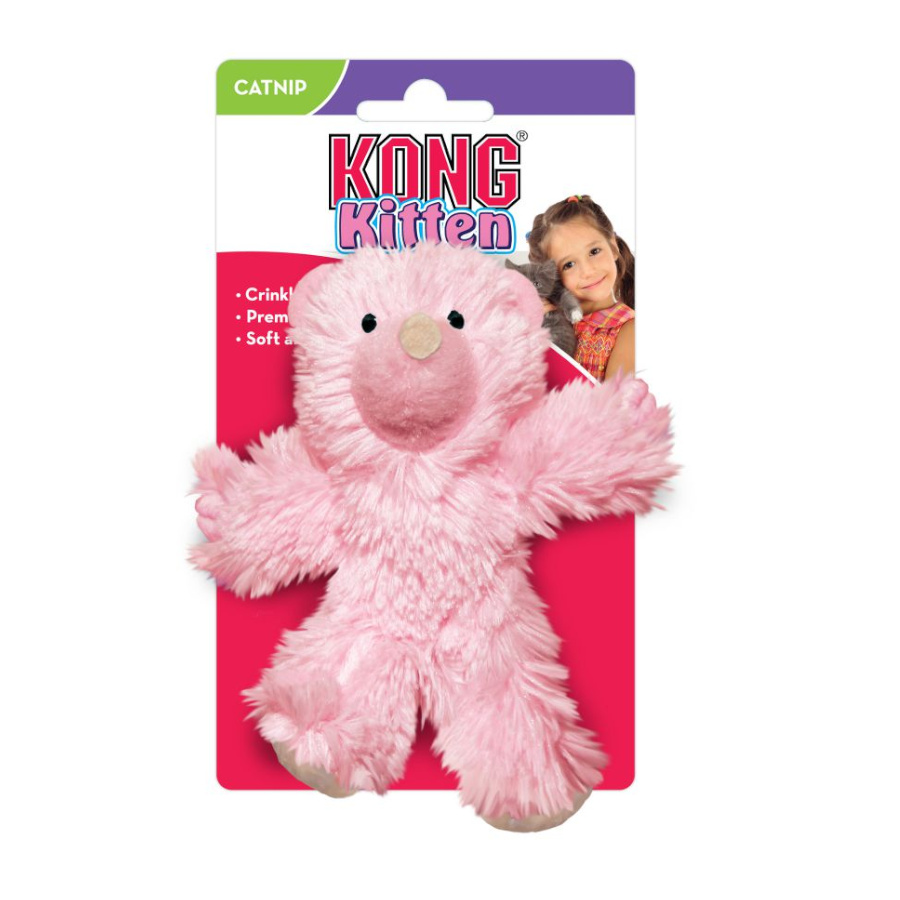 Kong Oso Rosa de Peluche para gatitos