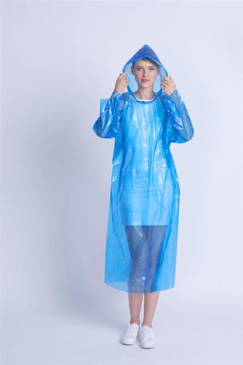 Poncho con capucha Travel Blue - Talla única