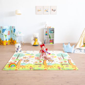 Alfombra De Gateo Para Bebés 180x200x1.5 Cm Modelo Jirafa - Juegos Y s Infantiles Para Bebés