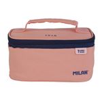 Bolsa isotérmica porta alimentos pequeña 1,5L Milan serie 1918 con 1 recipiente rosa