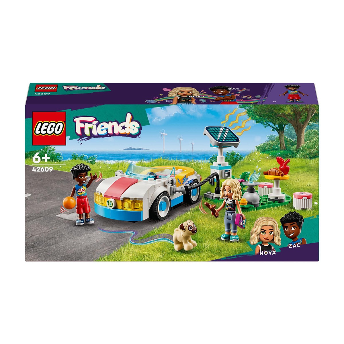 LEGO -  de construcción Coche Eléctrico y Cargador LEGO  Friends.