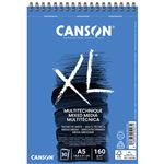 Álbum Canson XL A5 Mix Media texturado microperforado grano medio