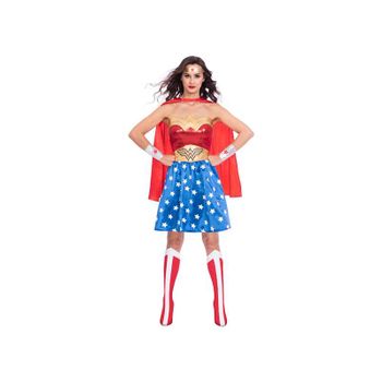 Amscan 9906147 Disfraz De Warner Bros Dc Comics Para Mujer Maravilla Con Licencia Oficial Para Mujer Adulta (talla De Vestido Británico 14-16)