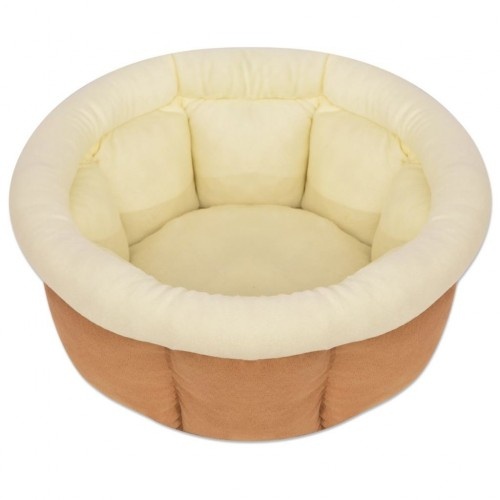 Cama redonda para mascotas color Beige