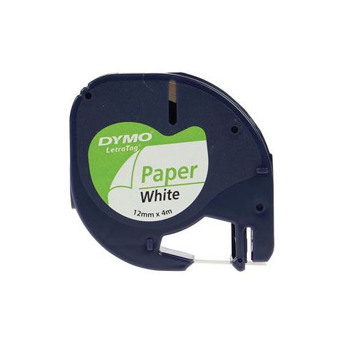 Cinta de papel Dymo para Letratag 100H 12mmx4m