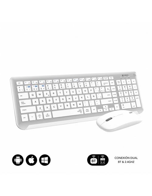 Combo teclado + ratón inalámbricos Subblim Prestige