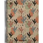 Cuaderno forrado A4 Grafoplás cuadrícula de 4x4mm UniNature Cactus