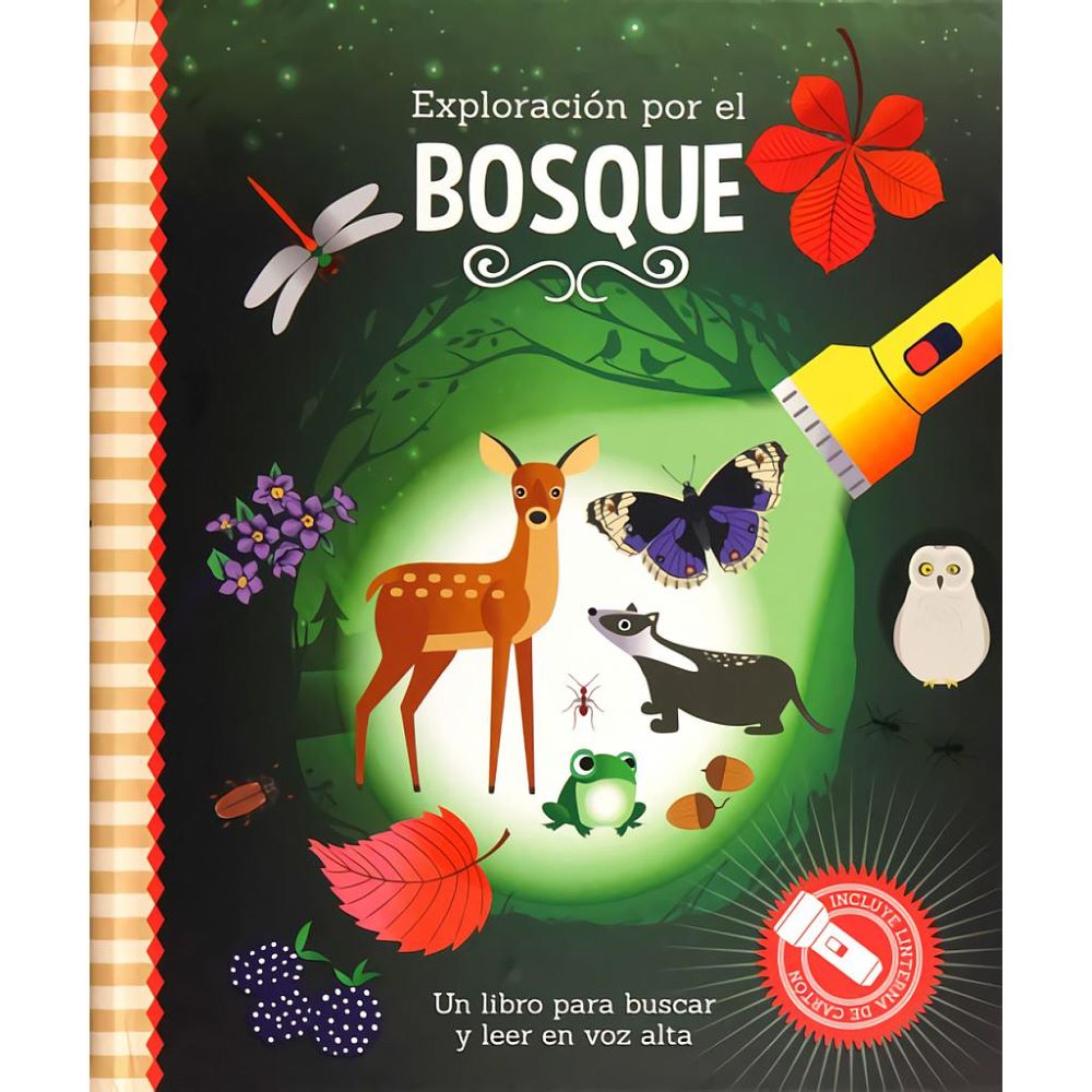 EXPLORACION POR EL BOSQUE. LIBRO LINTERNA