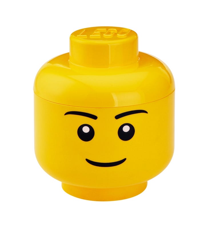 LEGO - Cabeza De Almacenage Tamaño L Niño