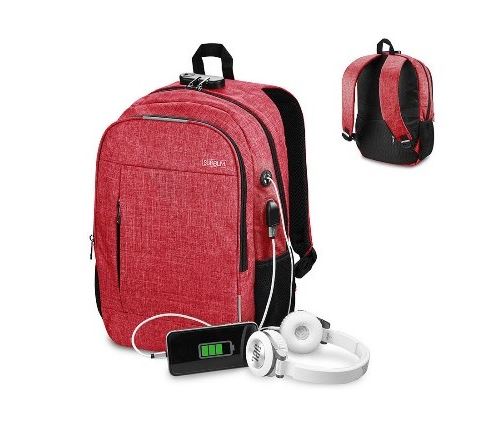 Mochila Subblim Urban Lock Rojo para portátil 16''