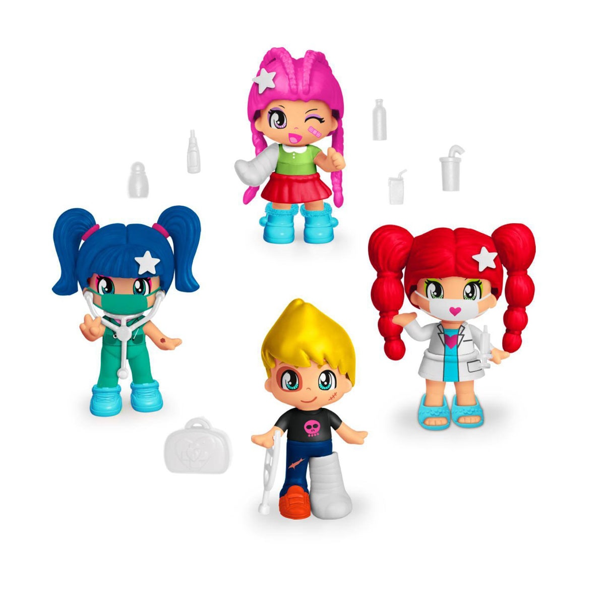 Pinypon - .Pack 4 Figuras Hospital