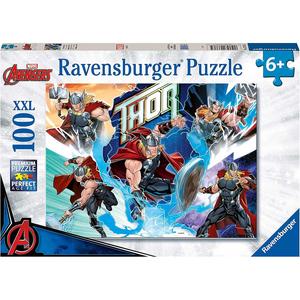 Ravensburger - Thor - Puzzle XXL de 100 piezas Marvel Thor ㅤ