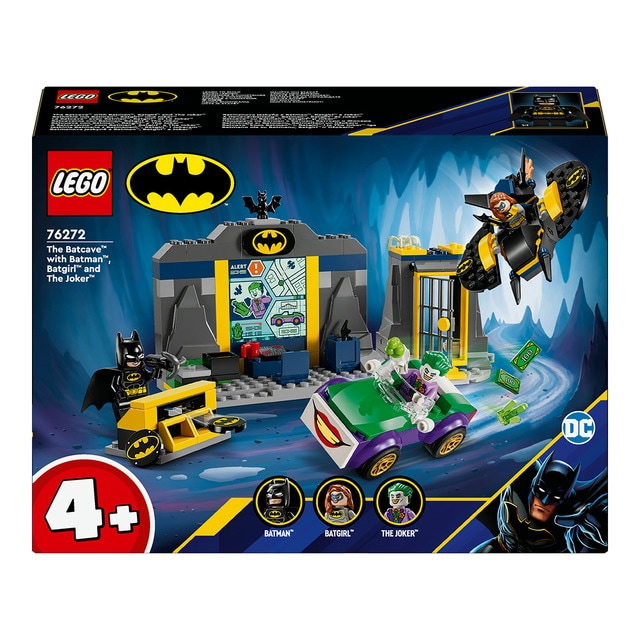 LEGO -  de construcción Batcueva con Batman, Batgirl y The Joker DC Cómics Lego Súper héroes.