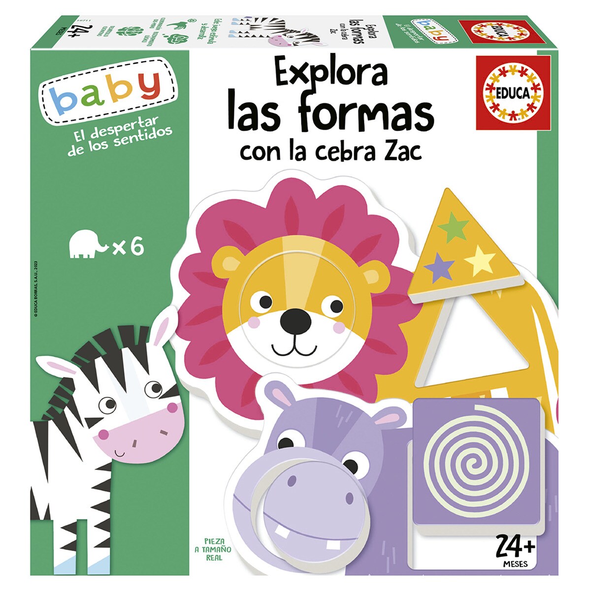 EDUCA - Puzzle Explora Las Formas Con La Cebra Zac