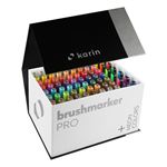 Mega Box Plus 72 rotuladores Karin Brushmarker Pro + 3 blenders