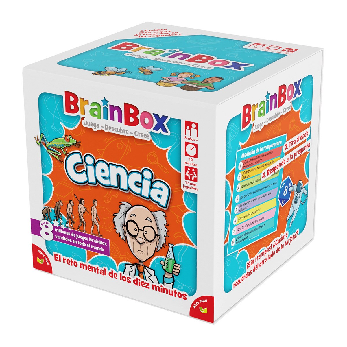 Asmodee - Juego De Cartas BrainBox Ciencia