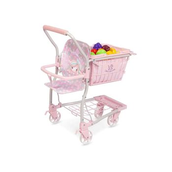 Carro De Compra Ocean Fantasy Con Portabebe Y 12 Frutas 50x30x62 Cm