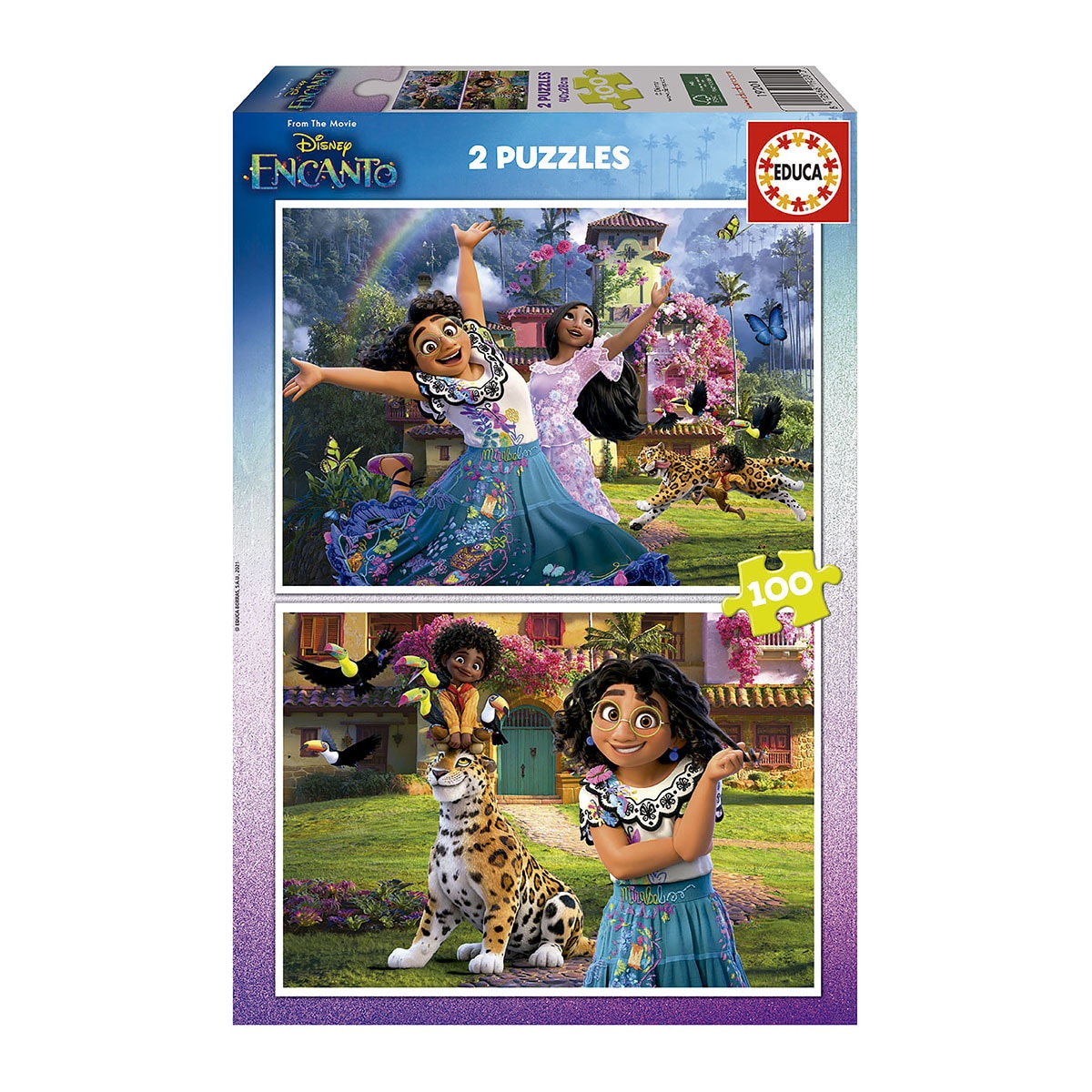 Educa Borrás - Puzzle 2X100 Piezas Encanto Disney Educa Borrás.