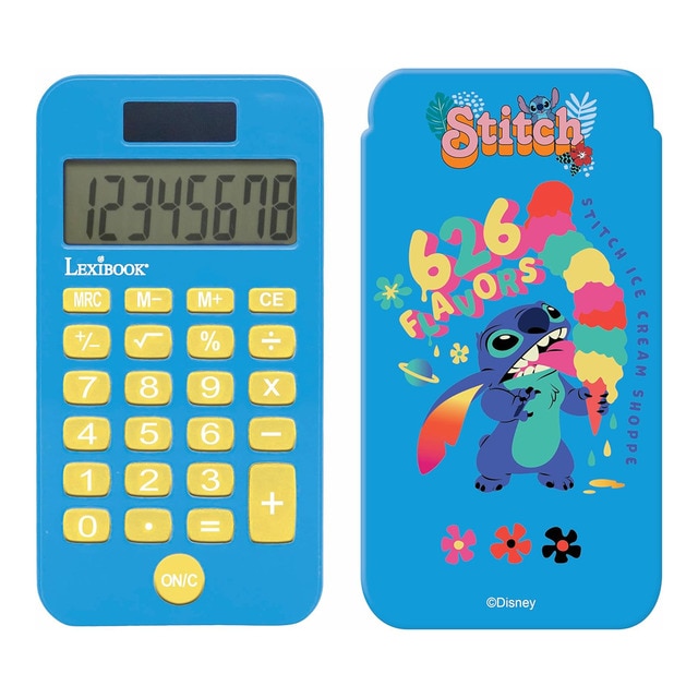 Lexibook - Calculadora de bolsillo Disney Stitch Lexibook.