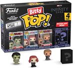 Set de 4 figuras Funko Bitty  Hulk + Black Widow + Hawkeye + Figura aleatoria 2cm