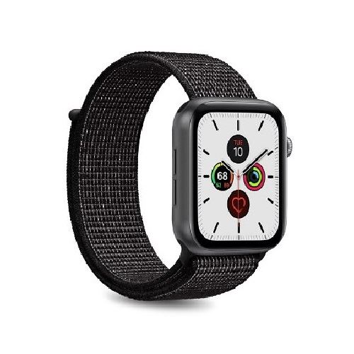 Correa Puro Icon Nylon Negro para Apple Watch 40 mm