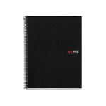 Cuaderno A5 Miquelrius negro cuadrícula