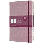 Cuaderno Moleskine Blend large rayas tapa dura harringbone púrpura