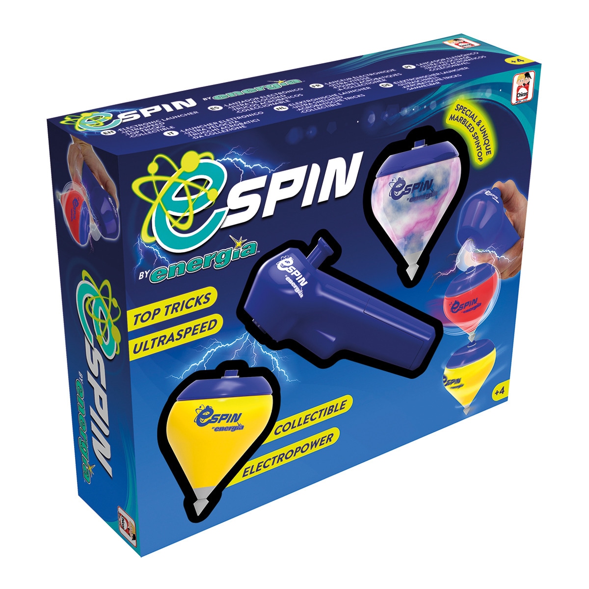 Fábrica De s - Peonza E-Spin Energía Duo Con Lanzador Electropower