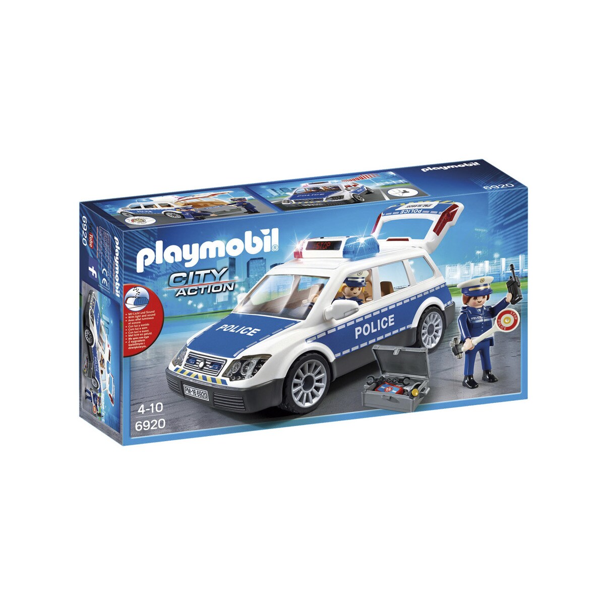 Playmobil - Coche De Policía Con Luces Y Sonido City Action City Action