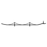 Skyline The Line Lisbon 50 cm negro