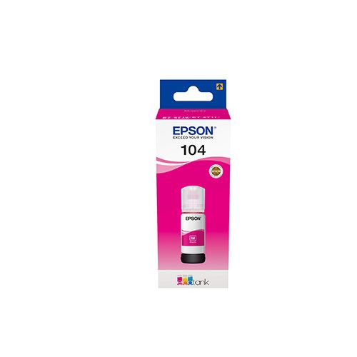 Cartucho de tinta Ecotank Magenta Epson 104 C13T00P340