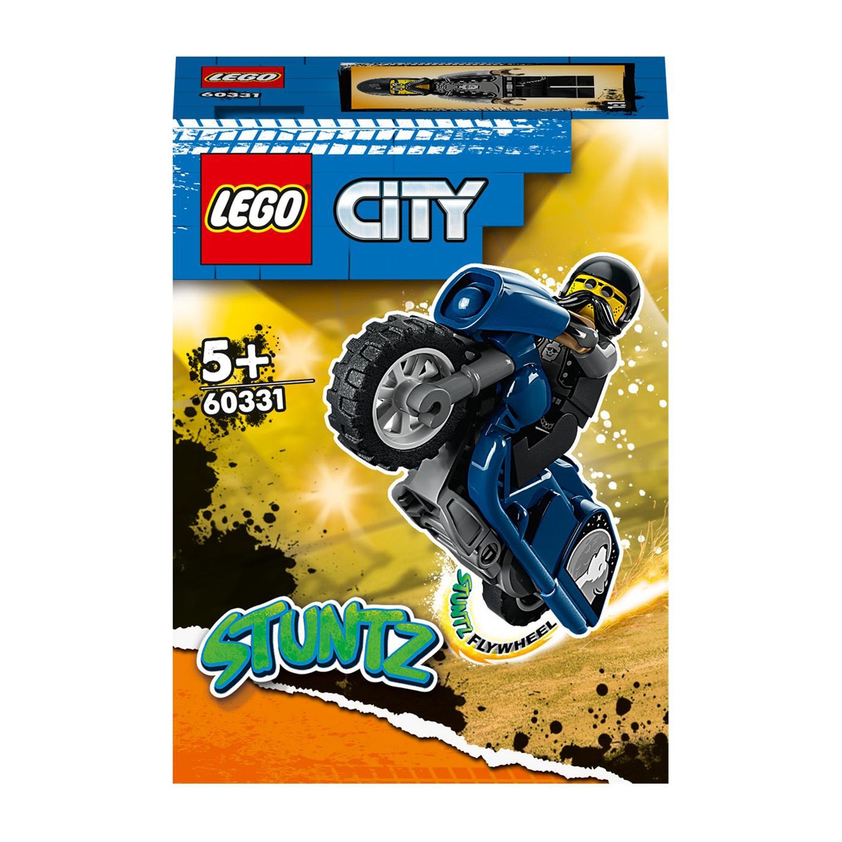 LEGO -  De Construcción Moto Acrobática: Carretera Con Mini Figura De Piloto City Stuntz