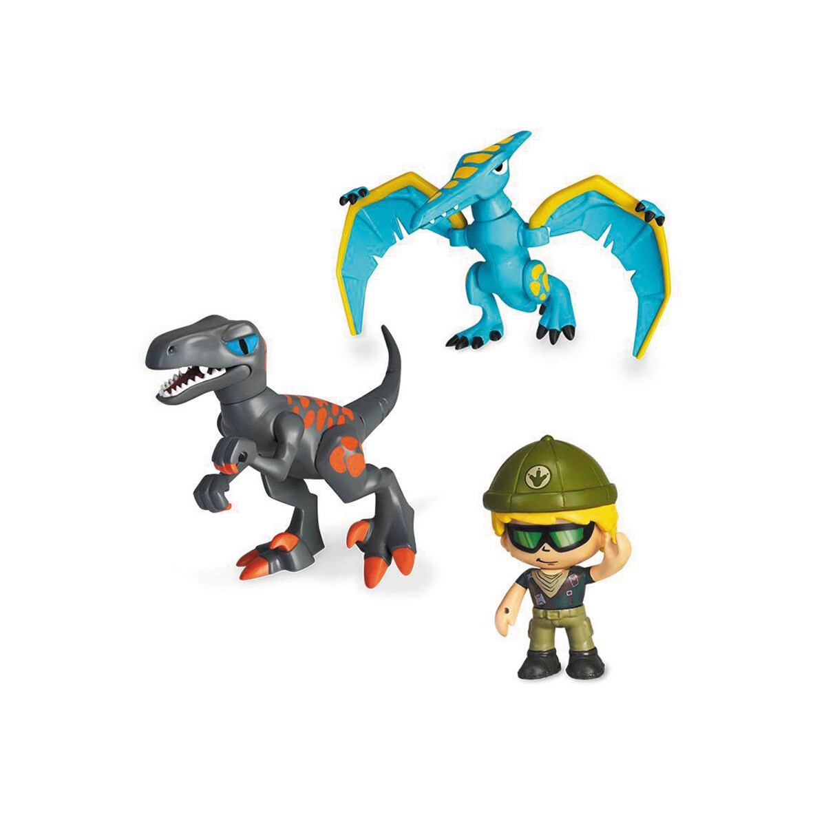 PINYPON ACTION - . Wild. Pack 2 Dinosaurios & 1 Figura