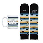 UO Kit Taza + Calcetines talla 42-46 El mejor Suegro